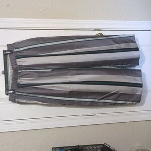 Antonelli Firenze striped silk cropped pants